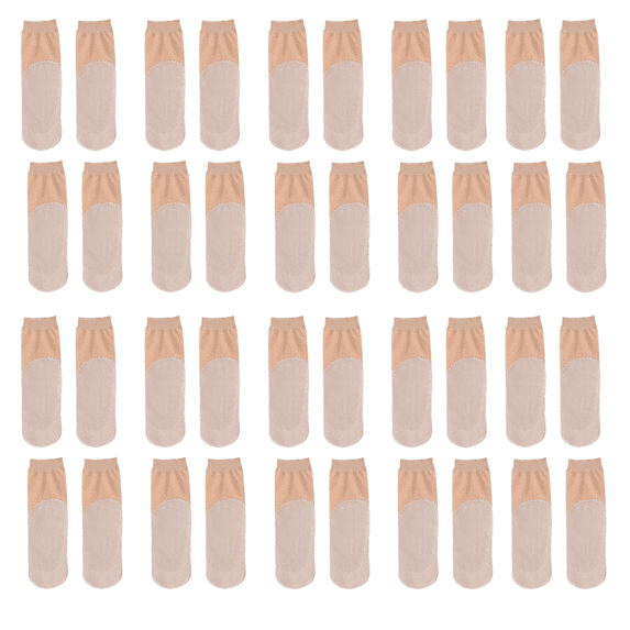 Ankle high clear nylon socks soft tights to strengthen the toes