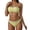 Yellow, variant on 2 Piece Bikini Sets for Women Bikini Set Push Up Strapless Bandeau Top with Back Tie Swimsuit Bathing Suit Summer Beach Black L
