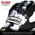 thumbnail image 2 of Franklin Sports MLB Youth Teeball Batting Gloves - Grow to Pro Kids Baseball + Softball Batting Gloves - Boys + Girls Pairs for Teeball, Baseball + Softball - Black/White - Youth Medium, 2 of 9