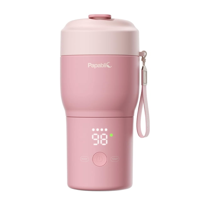 Calienta Biberones Portátil Papablic Pro 30W Esterilizador Rosa