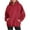 Red, variant on Pullover Sweatshirt for Women Hoodies for Women Oversized Solid Color Long Sleeve Pullover with Pocket Casual Fall Workout Plus Size Fashion 2025 Top Comfortable