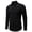 Black, variant on Men’s Slim Fit Embossed Lapel Long Sleeve Button Down Casual Fashion Shirt