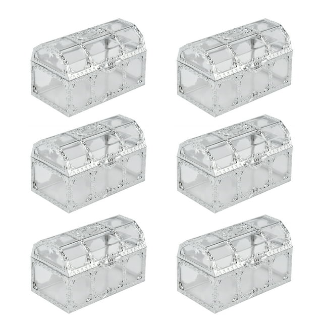 Treat Boxes, Luxurious 12PCS Candy Box For Weddings For Bridal Showers L Silver