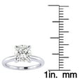 thumbnail image 4 of SuperJeweler 1 1/2 Carat Cushion Cut Moissanite Solitaire Engagement Ring in 14 Karat White Gold, 4 of 5