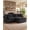 Black, variant on VEPXXP 76.7" Modern Chenille Loveseat Sofa with Ottoman, 4 Seat Modular Sectional Cloud Couch with Deep Seat and Pillows for Small Living Room, Blue