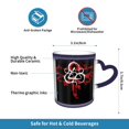 thumbnail image 2 of Taza de café grande con asa Coheed And Cambria, taza de té, taza de café novedosa para hombres, mujeres, hogar y oficina, trabajo, azul, 2 of 5
