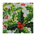 thumbnail image 4 of BANET  Boughs of Holly Collection Decorative Holiday Dining Table &amp; Kitchen Décor, Square Tablecloth, Christmas Greenery white, 4 of 8