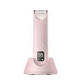 thumbnail image 4 of Estbridge Electric Trimmer for Men | SkinSafe Ceramic Blades | Quiet Waterproof Rechargeable Razor | 4 Adjustable Length Guards | LED Display | Charging Base | 5ml Lubricant Included, 4 of 7