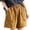 Yellow(Shorts), variant on GUACER Cotton Linen Shorts for Women Plus Size with Pockets Elastic Waist Casual Shorts for Summer