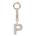 thumbnail image 1 of Encanto de letra P de Uxcell con rhinestones para hacer joyas, blanco, 1 of 6