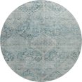thumbnail image 2 of Addison Rugs Mayfield Premium Machine Washable Transitional Geometric Blue Round Rug, 8' x 8', 2 of 6