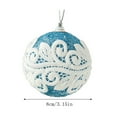 thumbnail image 3 of TUITOONM 3.15" Luxury Lace Christmas Balls Shatterproof Christmas Tree Decorative Pendant Props Festival Home Party Supplies Winter Decoration, 3 of 4