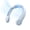 Light Blue, variant on JISULIFE Portable Neck Fan 5-Speed 5000mAh Rechargeable, 16.5H Max Cooling, Ergonomic Neck Support Hands-Free Bladeless Hand Held Fans