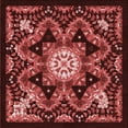 thumbnail image 1 of Ahgly Company Machine Washable Indoor Square Transitional Maroon Red Area Rugs, 7' Square, 1 of 7