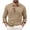 U5-Khaki, variant on Mens Safari Cargo Shirt Long Sleeve Button Down Cargo Shirts with Pockets Collared Blouses Work Comfy Camping Work Hiking Casual Workwear,Camouflage Green 2XL