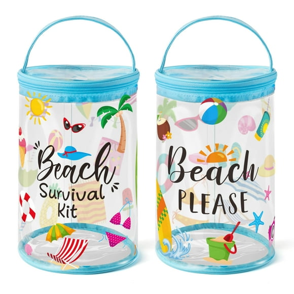 Loción de playa, neceser Y1tvei, kit de supervivencia para la playa, 2 unidades