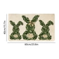 thumbnail image 3 of EGNMCR Easter Decorations Easter Bunny Flocked Bathroom Rug Plushes Absorbent Mat Non Slide Carpet For Bedroom Living Room Soft Fluffys Door Mat Holiday Spring Home Decor Polyester carpet, 3 of 6