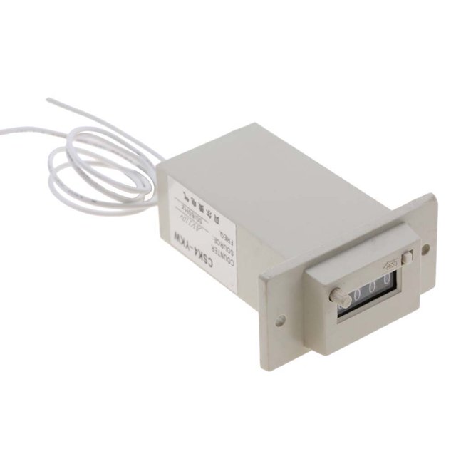 Contador de pulso de dígitos, CSK4-YKW Contador electromagnético CS YKW de 4 dígitos Contador electromagnético Durabilidad probada en el tiempo