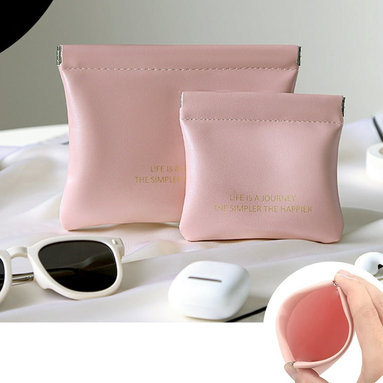Travel Small Mini Makeup Bag for Jewelry, Lipstick(pink)