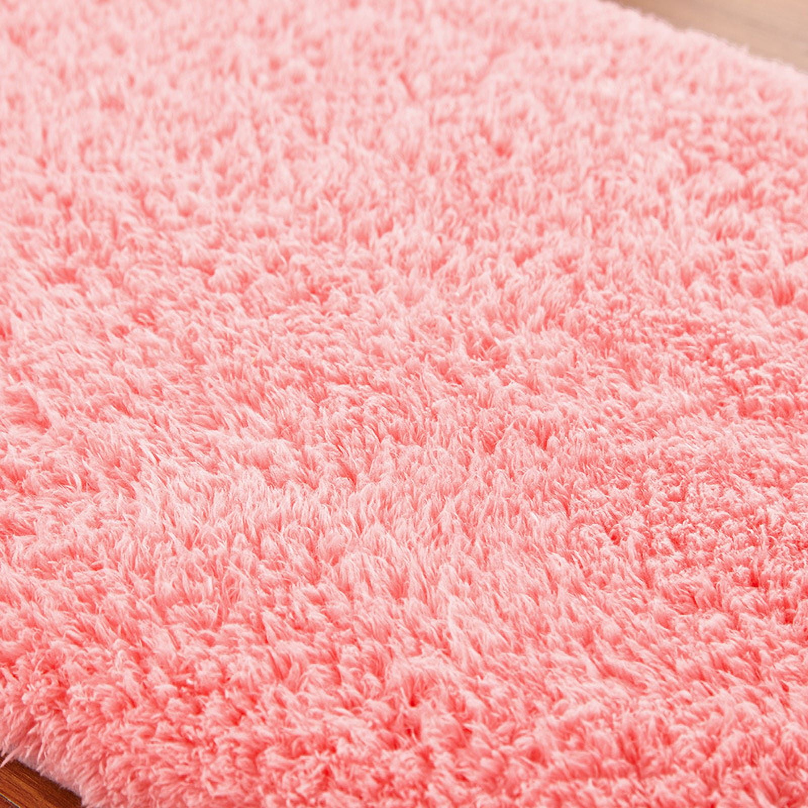 Zhuge 1 Pc 31.5×47.2in Ellipse Non-Slip Washable Polyester Bathroom Rug, Multi-Use Durable Bath Mat, Doormat & Living Room Rug for Home Decor, Dark Red