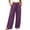 Purple, variant on HomeDM Women's Sweatpants Drawstring Loose Lounge Pants with Pockets for Summer Casual Work Gray L