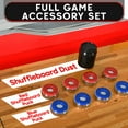 thumbnail image 4 of Shuffleboard Table, 9ft Poly Coated Surface, with Accessories, Abacus Style Scoring, Fast Puck Action Play, Indoor and Outdoor Portable Arcade Shuffle Board Game Table for Kids and Adults, 4 of 7
