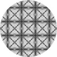 thumbnail image 1 of Ahgly Company Machine Washable Indoor Round Transitional Platinum Silver Gray Area Rugs, 3' Round, 1 of 7