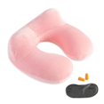 thumbnail image 1 of Almohada de viaje: soporte para el cuello de terciopelo 100 % suave para viajes y aviones, 1 of 8