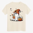thumbnail image 7 of TOWED22 Boys Girls Halloween Shirts Toddler Short Sleeve Truck Boo Ghost Pumpkin Tee Tops T-Shirts,Beige,5-6 Y, 7 of 7