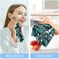 thumbnail image 7 of GZHJMY 2PCS Beautiful Tropical Palm Leaves Towels Cotton Washcloths Set,Quick Drying & Absorbent Soft Bathroom Hand Towel Lightweight & Portable Fingertip Towel, 7 of 7