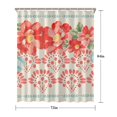 thumbnail image 5 of Pioneer Colorful Floral Shower Curtain for Bathroom Home Decor Bathtubs Waterproof Fabric Curtain with 12 Hooks 72x84in, 5 of 6