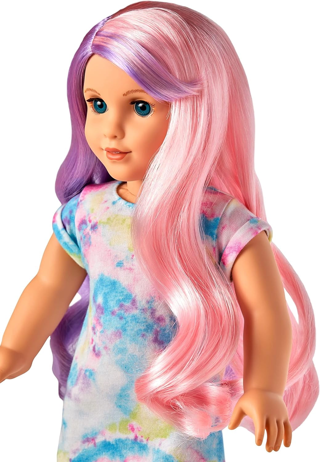 American Girl Doll #116 Pink Purple Hair Blue Eyes Light Skin Artsy Side Outfit Truly Me 18" DN116