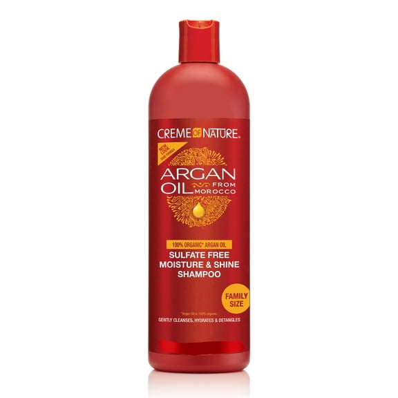 Creme of Nature Sulfate-Free Argan Oil Moisture & Shine Shampoo, 20 Oz