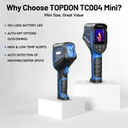 TOPDON TC004 Mini Handheld Thermal Camera - Infrared Camera with Heat Vision - Identify Hot/Cold Spots -4° ~ 842°F -15-Hour Battery Life, 128 x 128 IR Resolution