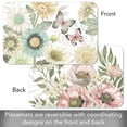 thumbnail image 3 of CounterArt "Boho Butterfly" 4-Pack Reversible Flexible Plastic Tabletop Placemats, 3 of 8