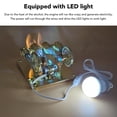 thumbnail image 4 of 4 Cylinder Stirling Engine Kit with LED Light DIY Educational Physics Model for Students and Science Projects, 4 of 7