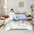 thumbnail image 4 of Castle Fairy Teens Safari Deer 3 Pieces Queen Comforter Set,Jungle Animal Ultra Soft Bedding Sets,Woodland Wildlife Bedding Comforter Set,Luxury Bedroom Decor, 4 of 8