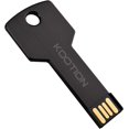 thumbnail image 1 of Unidad flash USB de 32 GB, memoria USB 2.0 con forma de llave de metal, color negro, 1 of 7