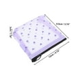 thumbnail image 2 of 1 Pc Mujeres Bolsa de Cosméticos Portátil para Viajes de Vacaciones Negocios Gimnasio Malla de Nylon Púrpura-S, 2 of 4