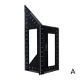 thumbnail image 1 of Multifunctional Square 45/90 Degree Gauge Angle Ruler Home Use Measuring X6B8. O4Q4, 1 of 6