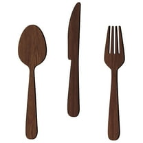 SEWOART Decorative Wooden Fork Wall Hanging 1 Set 15.9X3.9X0.2in