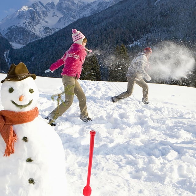 BEADCEST Winter Season Thrower Stick for Playing Snow Tool Toys 2Set Random Color
