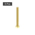 thumbnail image 3 of Unique Bargains Brass Hex Bolts, M5x45mm 5 Pack Fully Thread Grade 4.8 Machine Screws, 3 of 4