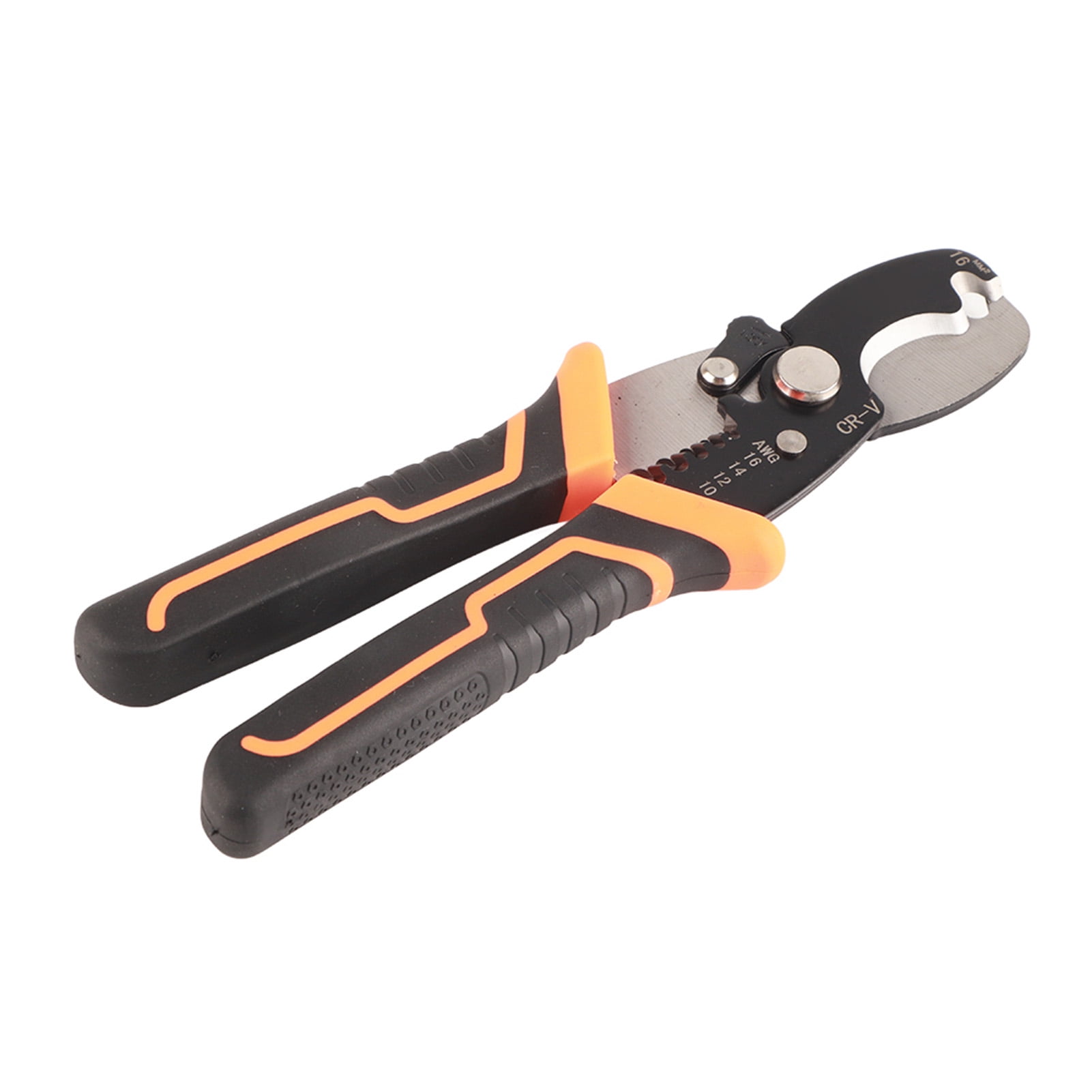 Wire Stripper Pliers - 65# Manganese Alloy Steel, For Stripping & Cutting AWG 8-16 Wires, PVC Handle