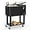 Black with Tray, variant on SHAREWIN 60 Quart Rolling Ice Chest Cooler Cart, Portable Outdoor Beverage Cooler Cart with Bottle Opener & Cap Collector for Patio Party & Camping & Beach Activities(Silver)