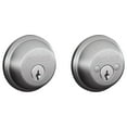 thumbnail image 2 of Schlage Residential B62 626 KA4 Grade 1 Double Cylinder Deadbolt Lock Conventional Cylinder 5 Pins Keyed Alike Group of 4 Dual Option Latch Satin Chrome Finish, 2 of 2