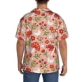 thumbnail image 3 of Fotbe Dragonfly Mushroom Camisa Estampada de Manga Corta para Hombre, Casual de Verano, Estilo Playero, Sin Arrugas-X-Large, 3 of 5