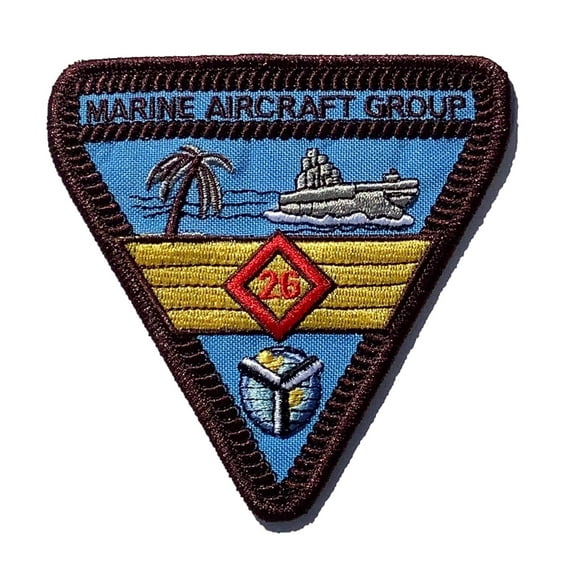 Marine Air Group 26 MAG-26 Patch- Plastic Backing/Sew 4