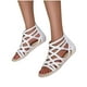 thumbnail image 4 of Amzcrzy Zapatos de mujer,Zapatos de mujer,Zapatillas de mujer, Sandalias de verano con tiras y suela plana para mujer, informales y con punta abierta. Sandalias Mujer Zapatillas De Casa, 4 of 8