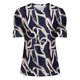 thumbnail image 4 of Fiudx Tops para Mujer Mujer Moda Casual Manga Corta Suelta Camiseta Blusa Tops, 4 of 5